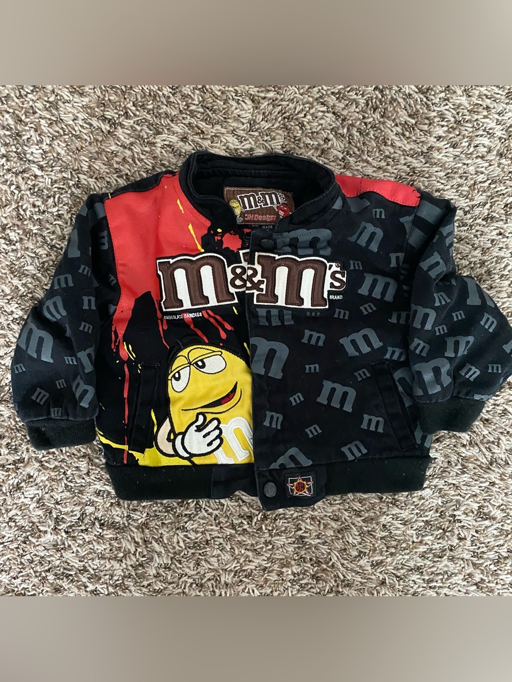 JH design m&m racing nascar toddler jacket